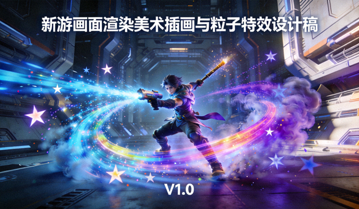 新游画面渲染美术插画与粒子特效设计稿